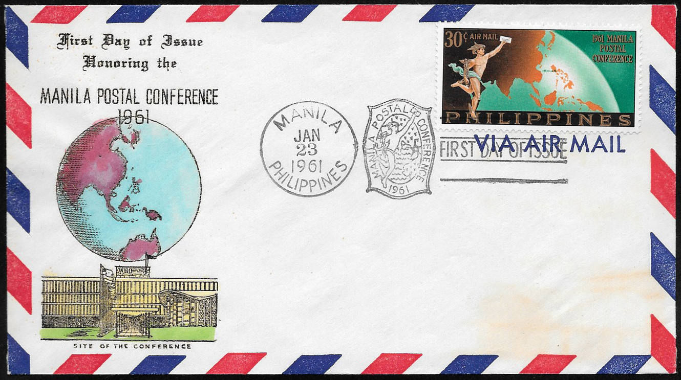 Philippines 1961 First Day Air Mail 